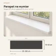 Parapet wewnętrzny na wymiar - Biały