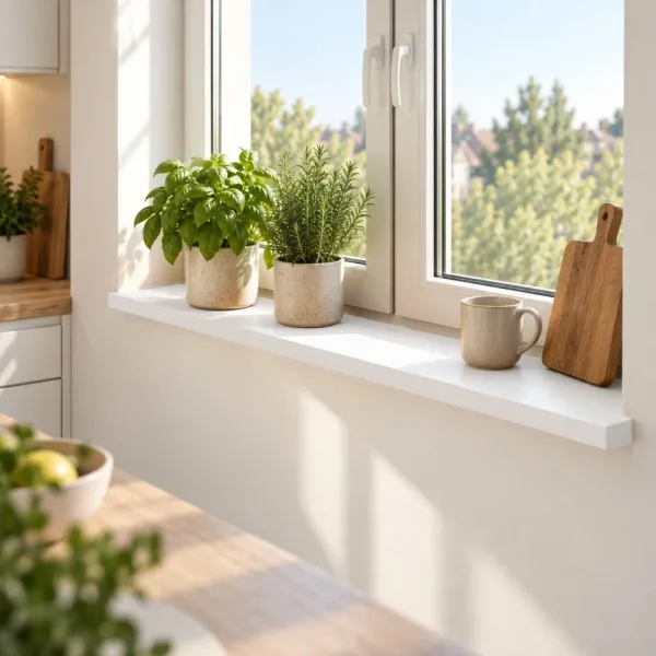 Parapet wewnętrzny na wymiar - Biały