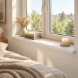 Parapet wewnętrzny na wymiar - Biały