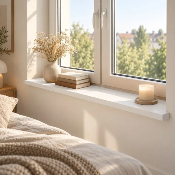 Parapet wewnętrzny na wymiar - Biały