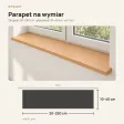 Parapet wewnętrzny na wymiar - Buk