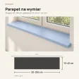 Parapet wewnętrzny na wymiar - Niebieski