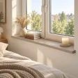 Parapet wewnętrzny na wymiar - Cappuccino