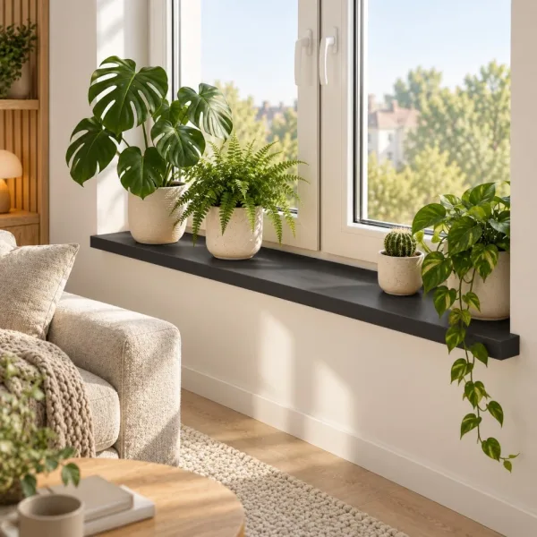 Parapet wewnętrzny na wymiar - Czarny