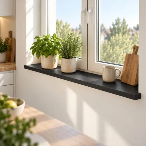 Parapet wewnętrzny na wymiar - Czarny