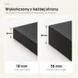 Parapet wewnętrzny na wymiar - Czarny