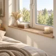 Parapet wewnętrzny na wymiar - Dąb Kamienny