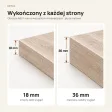 Parapet wewnętrzny na wymiar - Dąb Sonoma
