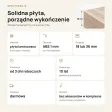 Parapet wewnętrzny na wymiar - Dąb Sonoma