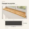 Parapet wewnętrzny na wymiar - Dąb Złoty