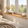 Parapet wewnętrzny na wymiar - Dąb Złoty