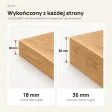 Parapet wewnętrzny na wymiar - Dąb Złoty