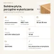 Parapet wewnętrzny na wymiar - Dąb Złoty