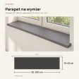 Parapet wewnętrzny na wymiar - Grafit