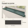 Parapet wewnętrzny na wymiar - Zielony