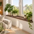 Parapet wewnętrzny na wymiar - Orzech