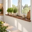 Parapet wewnętrzny na wymiar - Orzech