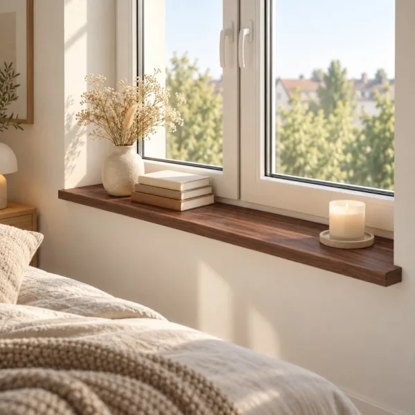 Parapet wewnętrzny na wymiar - Orzech