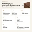 Parapet wewnętrzny na wymiar - Orzech