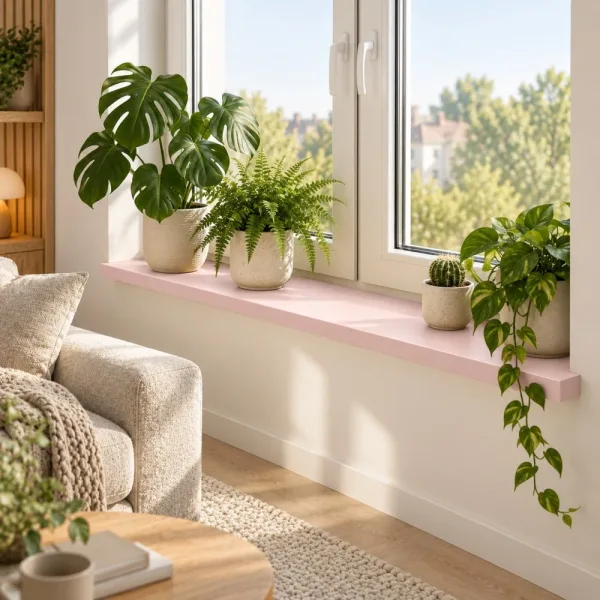 Parapet wewnętrzny na wymiar - Różowy