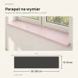 Parapet wewnętrzny na wymiar - Różowy
