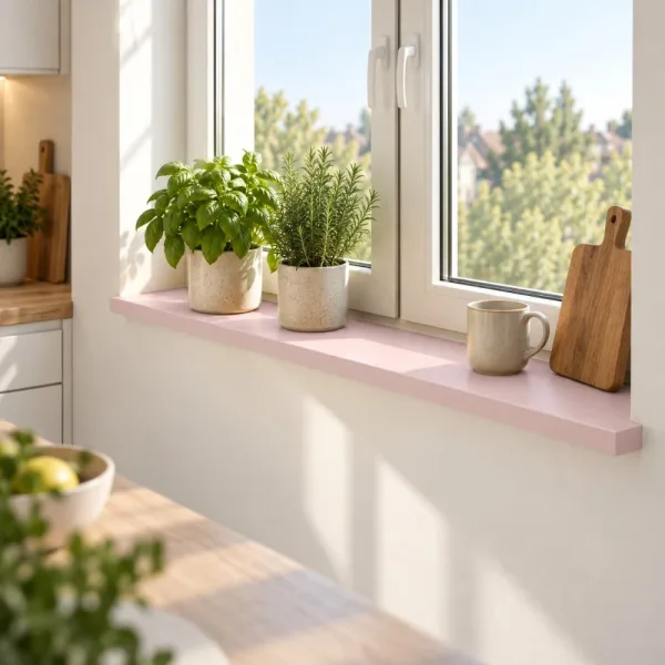Parapet wewnętrzny na wymiar - Różowy