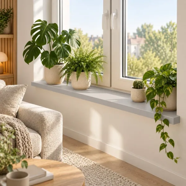 Parapet wewnętrzny na wymiar - Szary