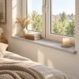 Parapet wewnętrzny na wymiar - Szary