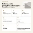 Parapet wewnętrzny na wymiar - Szary