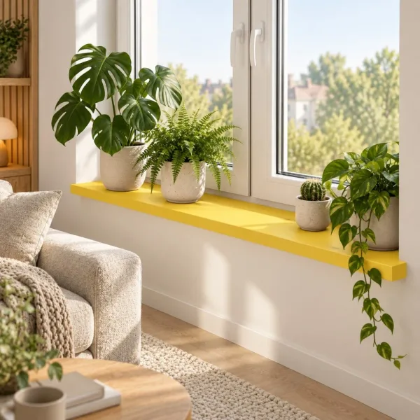 Parapet wewnętrzny na wymiar - Żółty