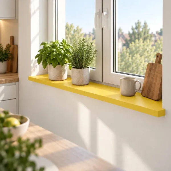 Parapet wewnętrzny na wymiar - Żółty