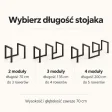 Metalowy stojak na rower spiralny czarny