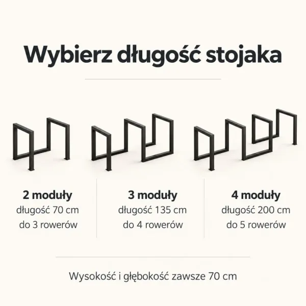 Metalowy stojak na rower spiralny czarny