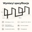 Metalowy stojak na rower spiralny czarny