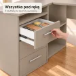 Biurko szkolne narożne Aga - Cappuccino