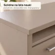 Biurko szkolne narożne Aga - Cappuccino
