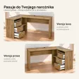 Biurko szkolne narożne Aga - Dąb Kamienny