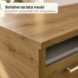 Biurko szkolne narożne Aga - Dąb Kamienny