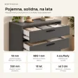 Komoda z szufladami Anna - Grafit