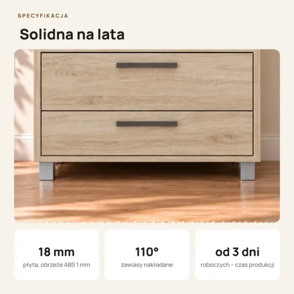 Szafa z szufladami Kamil - Dąb Sonoma