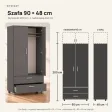 Szafa z szufladami Kamil - Grafit