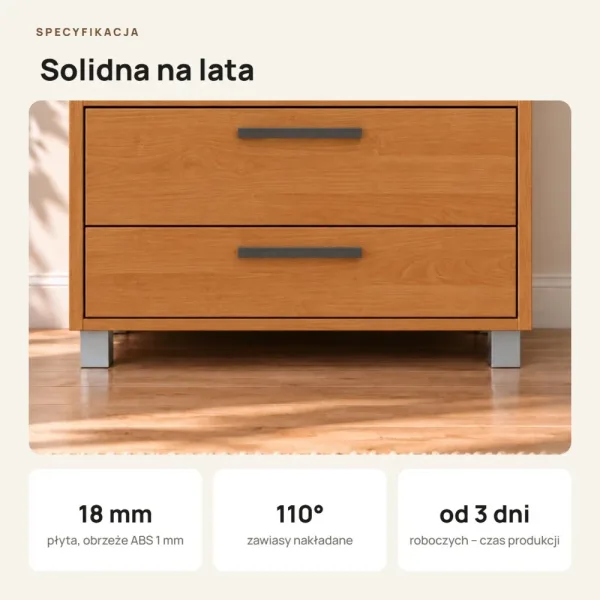 Szafa z szufladami Kamil - Olcha