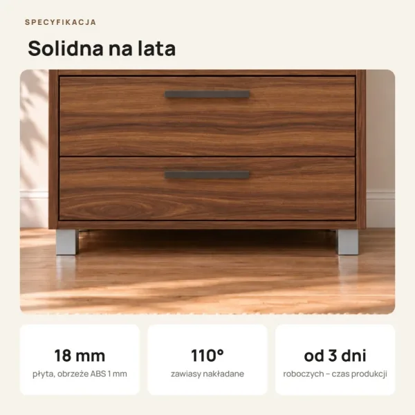 Szafa z szufladami Kamil - Orzech