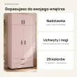 Szafa z szufladami Kamil - Różowa