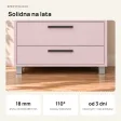 Szafa z szufladami Kamil - Różowa