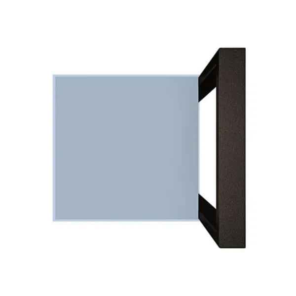 Metalowy Hoker loft z oparciem - Niebieski
