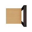 Metalowy Hoker loft z oparciem - Buk