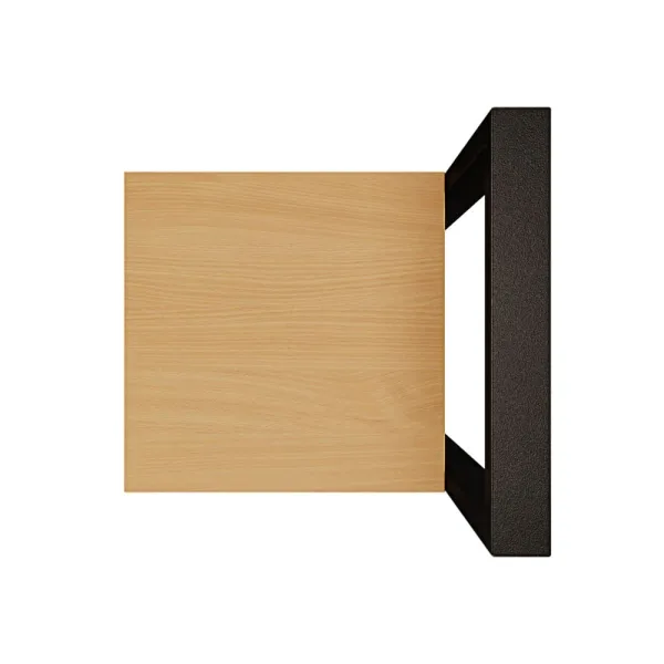 Metalowy Hoker loft z oparciem - Buk