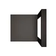 Metalowy Hoker loft z oparciem - Czarny