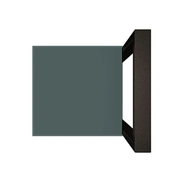 Metalowy Hoker loft z oparciem - Zielony
